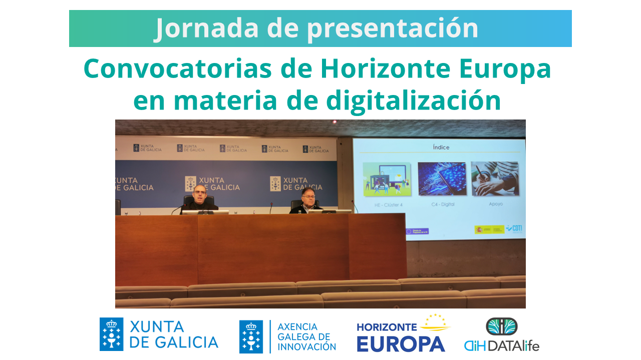 Jornada de presentación de convocatorias Horizonte Europa en materia de digitalización