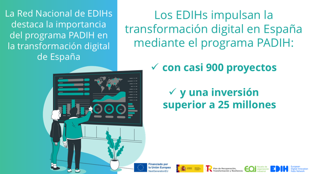 La Red Nacional de EDIHs destaca la importancia del programa PADIH en la transformación digital de España